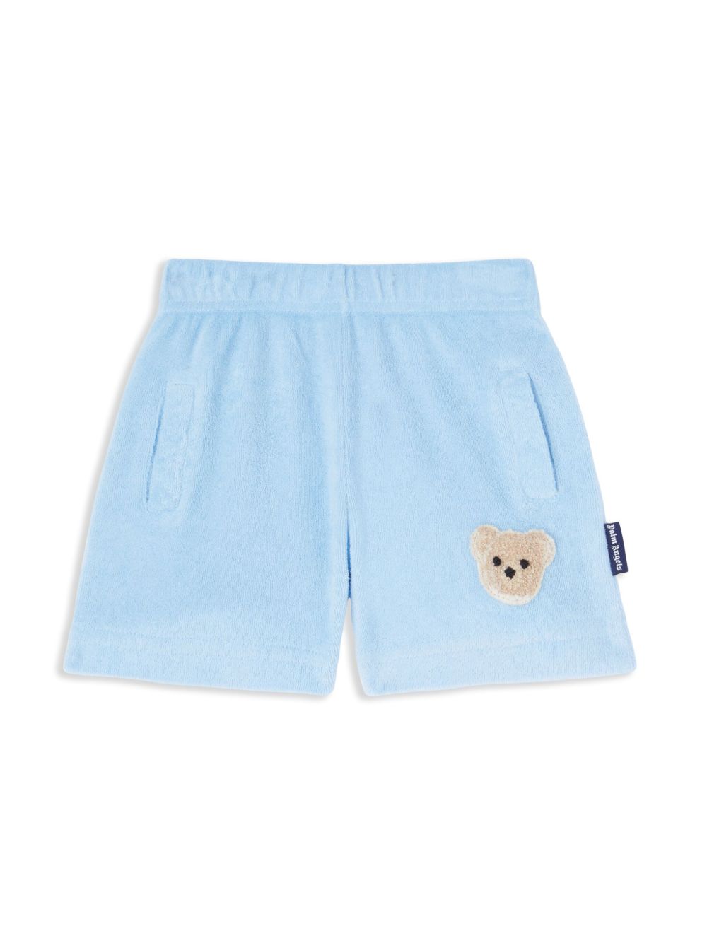Palm Angels Kids Bear 短裤 - 蓝色