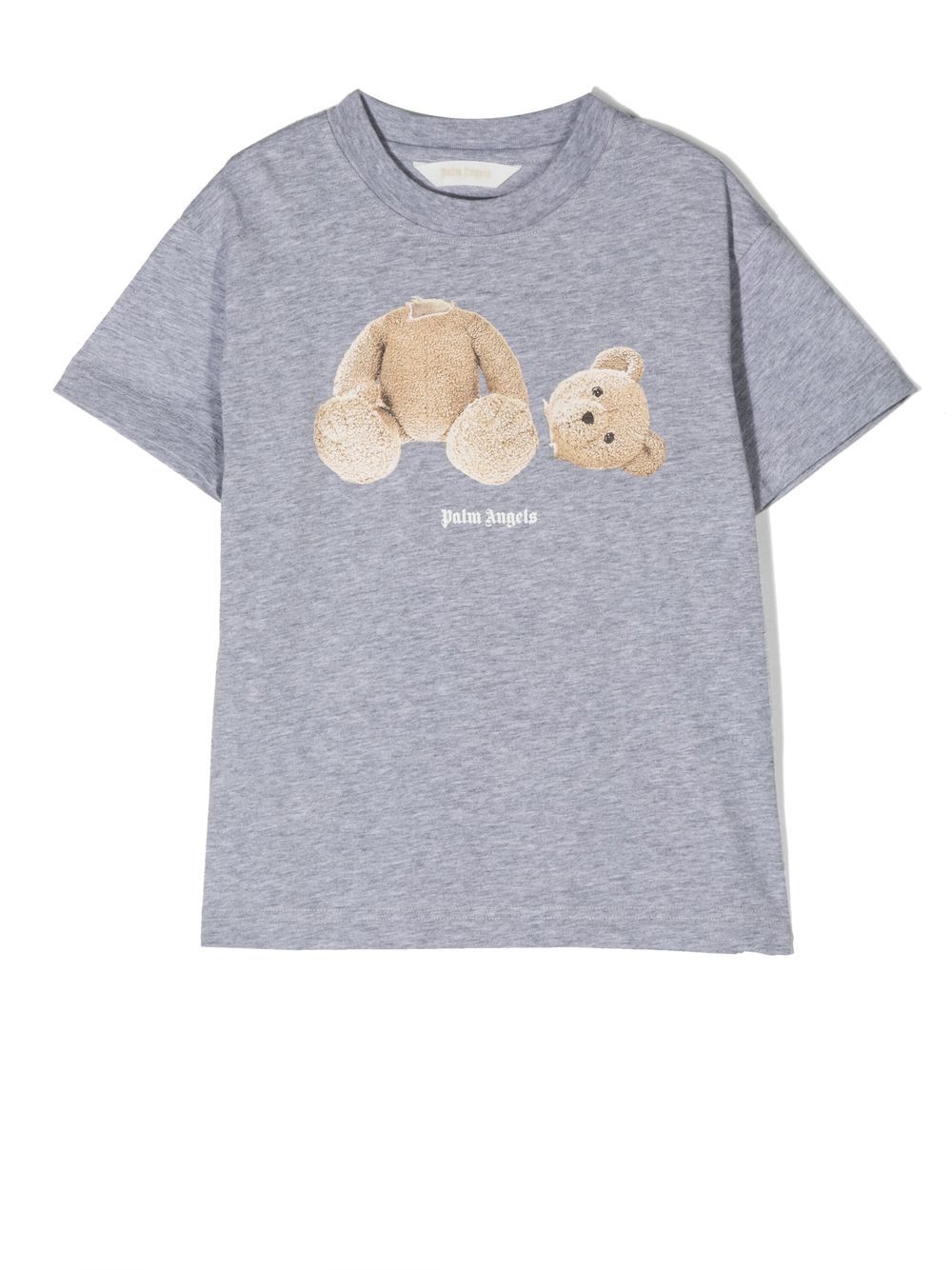 Palm Angels Kids Bear 印花T恤 - 灰色