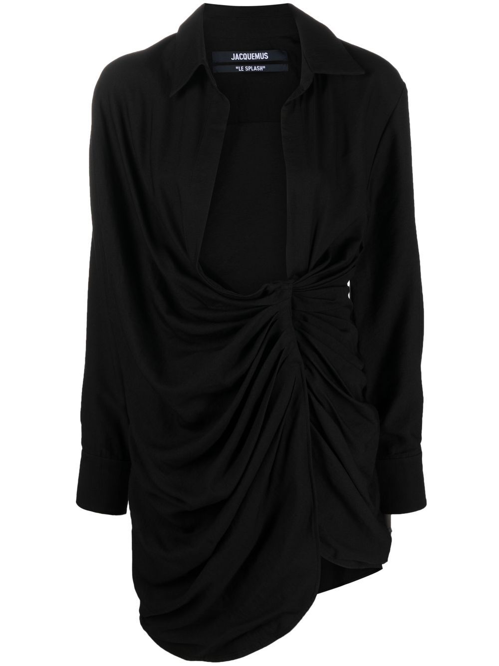 Jacquemus La Robe Bahia 垂坠迷你连衣裙 - 黑色