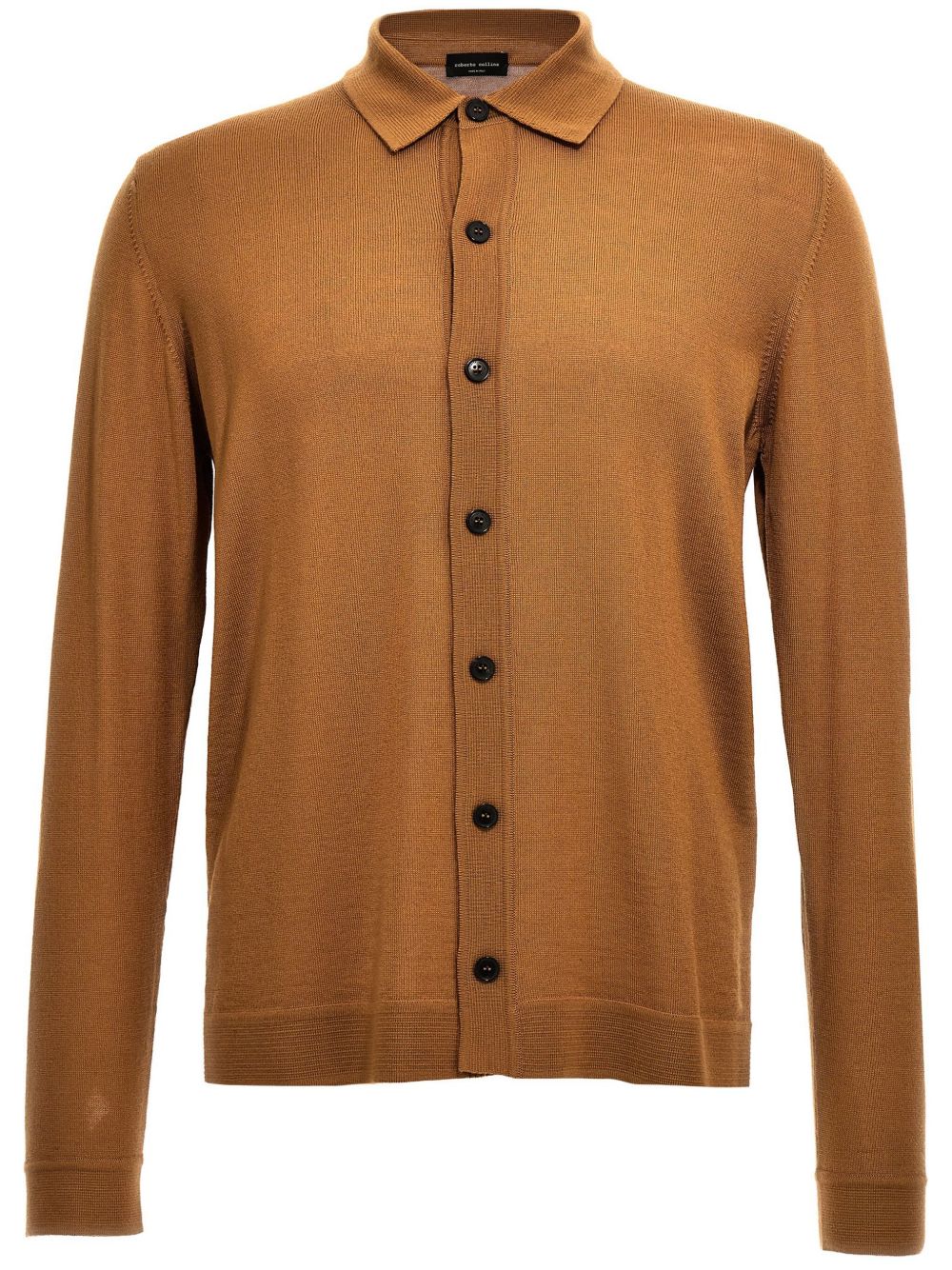Roberto Collina knitted shirt - 褐色