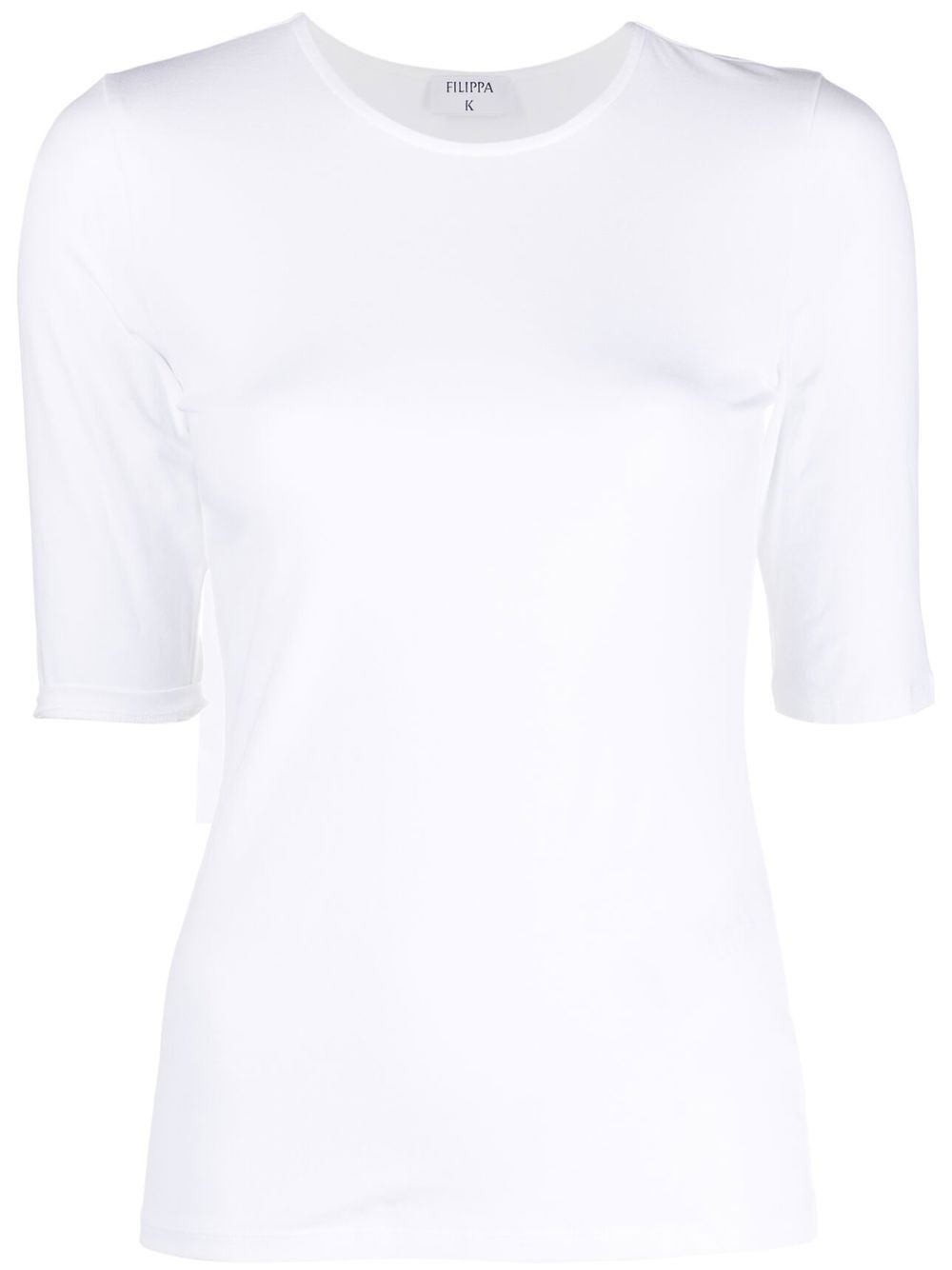 Filippa K 高领五分袖T恤 - 白色