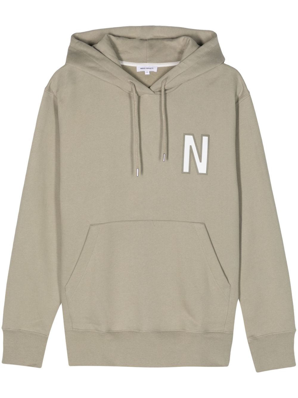 Norse Projects Arne logo印花连帽衫 - 绿色