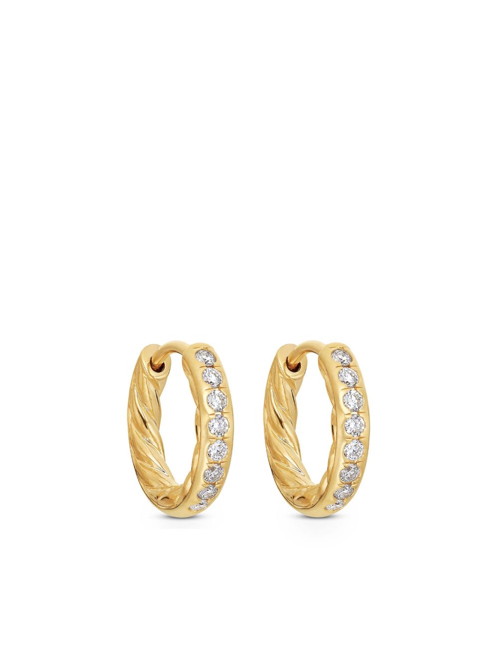 David Yurman 18K黄金钻石耳环 - D88ADI GOLD