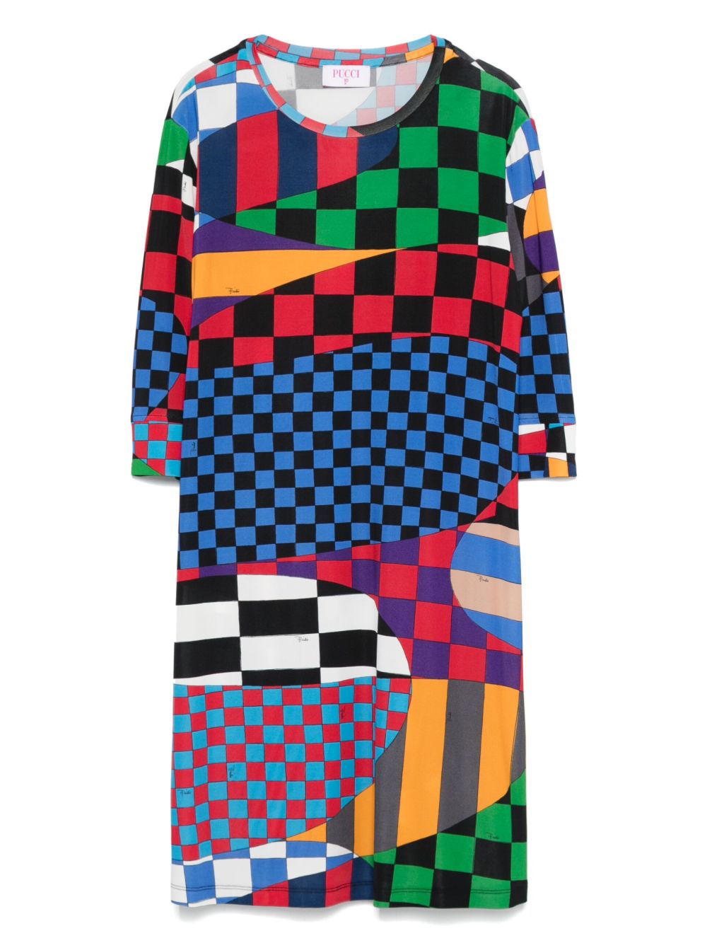PUCCI Junior Giardino 印花连衣裙 - 黑色