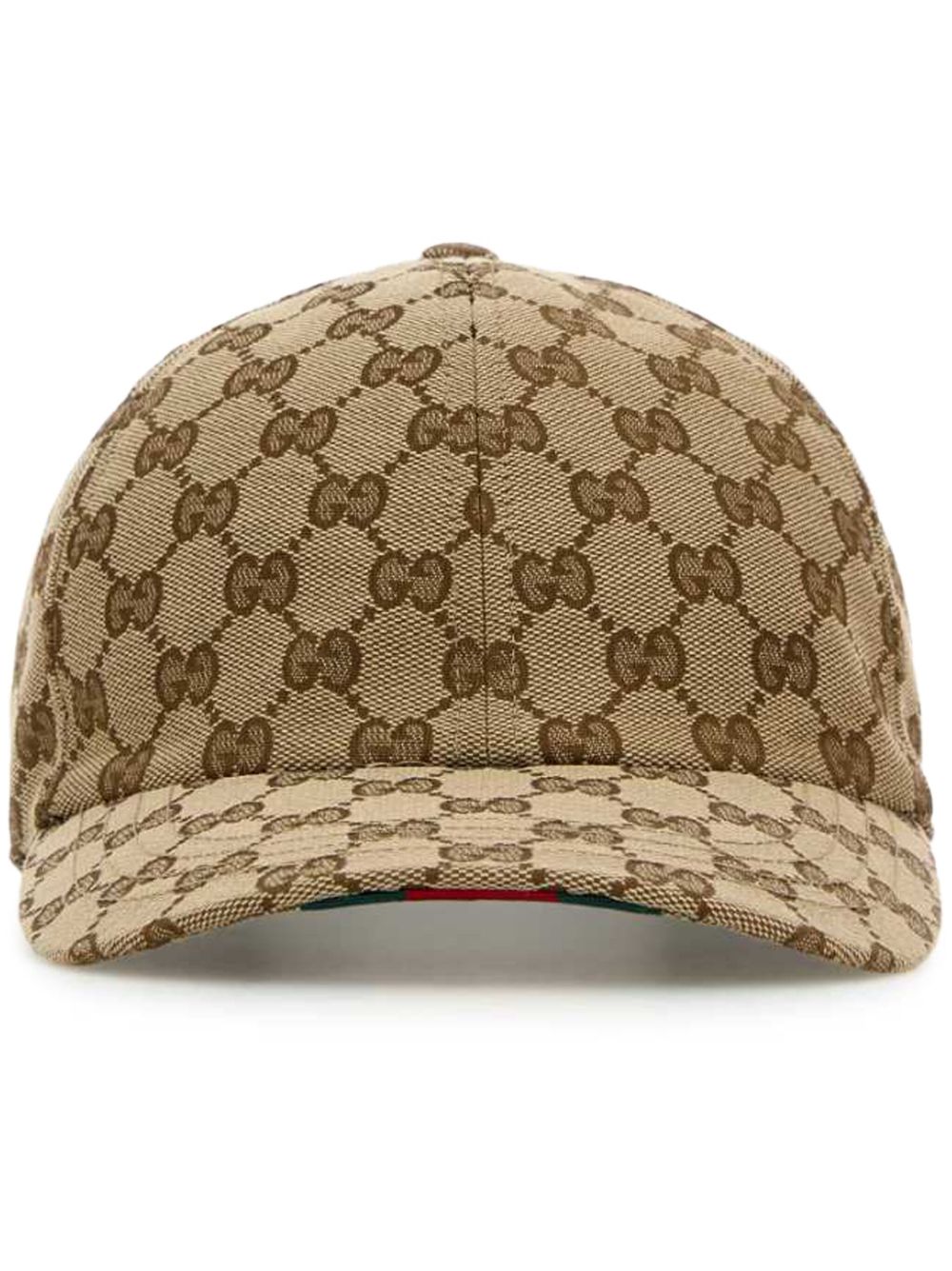 Gucci GG Supreme 棒球帽 - 褐色