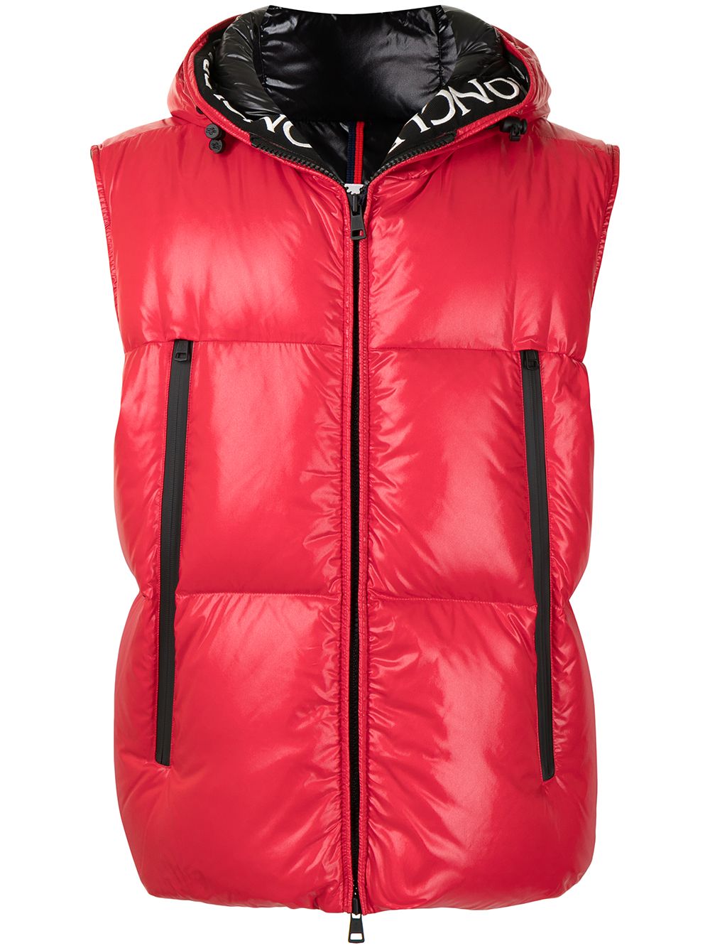 Moncler Agneaux 填充马甲 - 红色