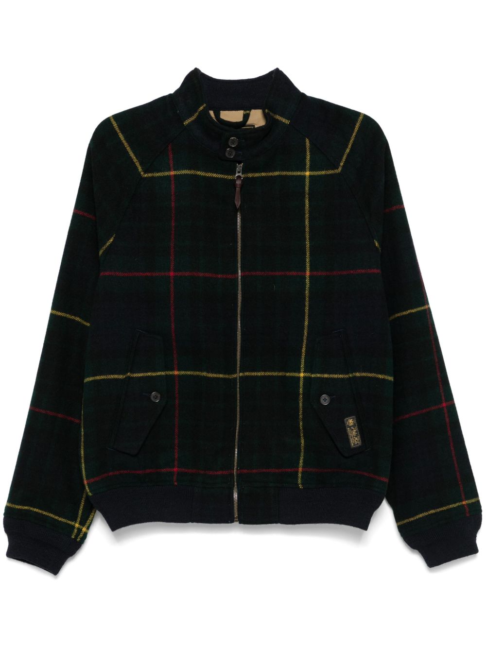 Polo Ralph Lauren 格纹羊毛夹克 - 绿色