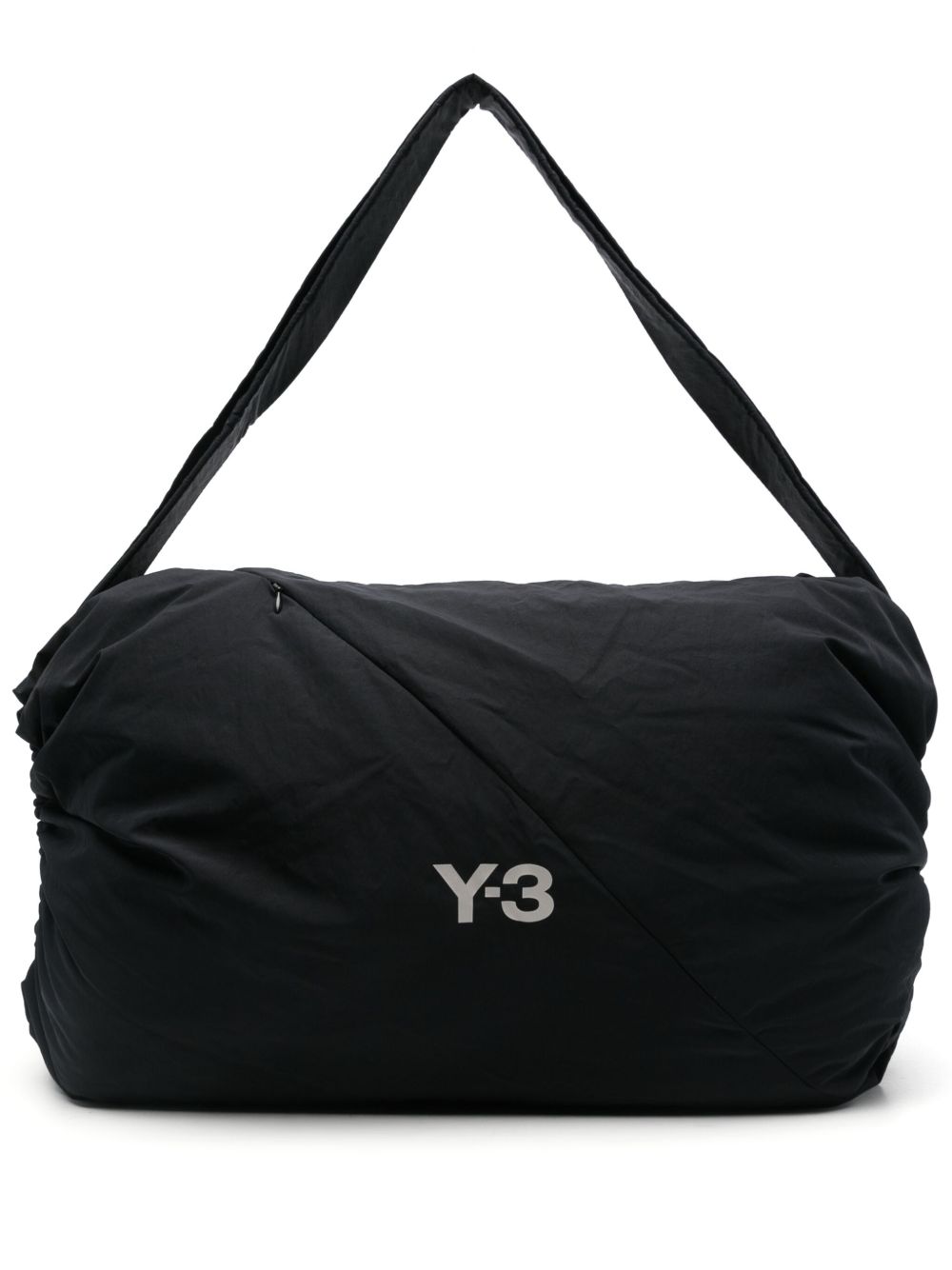 Y-3 logo印花单肩包 - 黑色