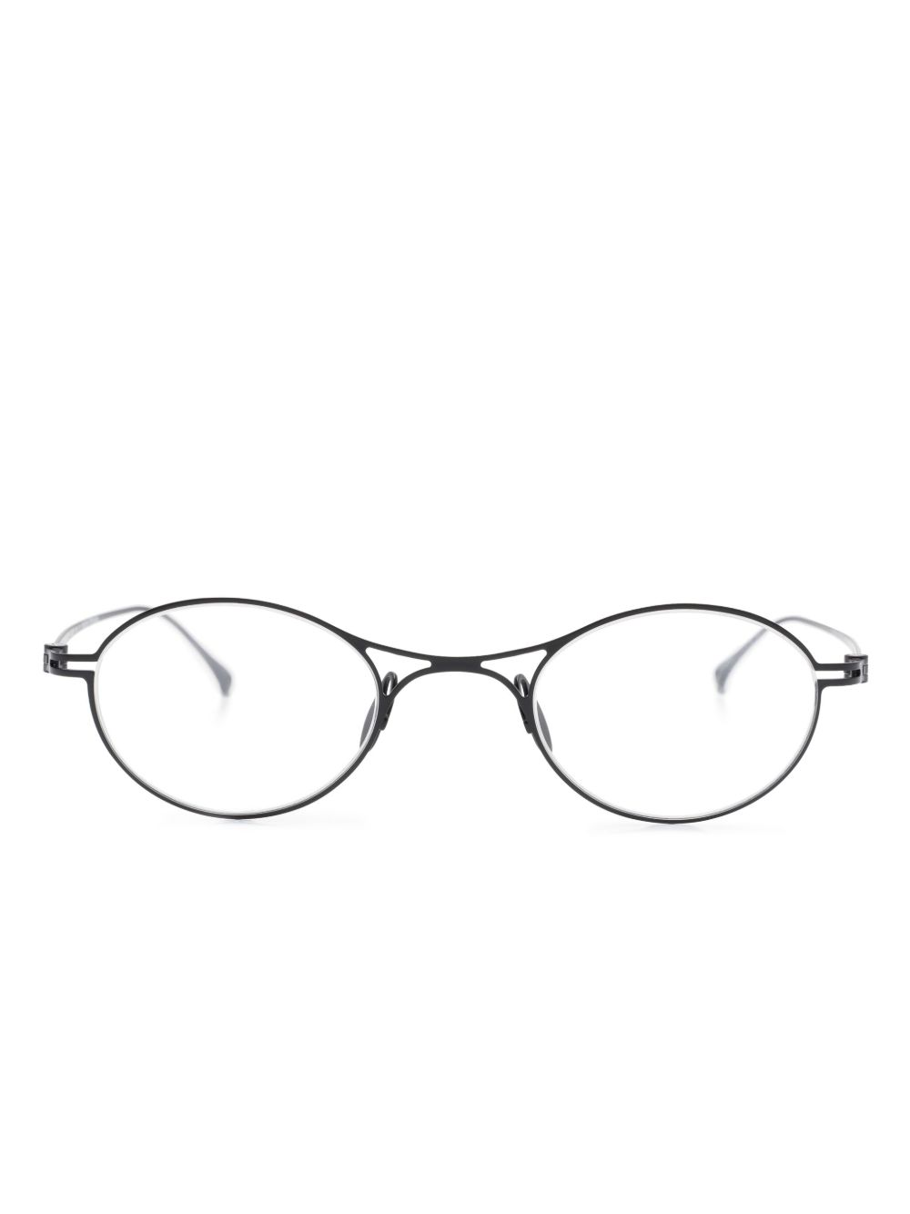 Giorgio Armani 圆框眼镜 - 黑色