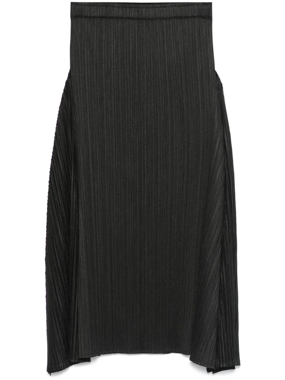 Pleats Please Issey Miyake Thicker Bottoms 2 中长半身裙 - 黑色