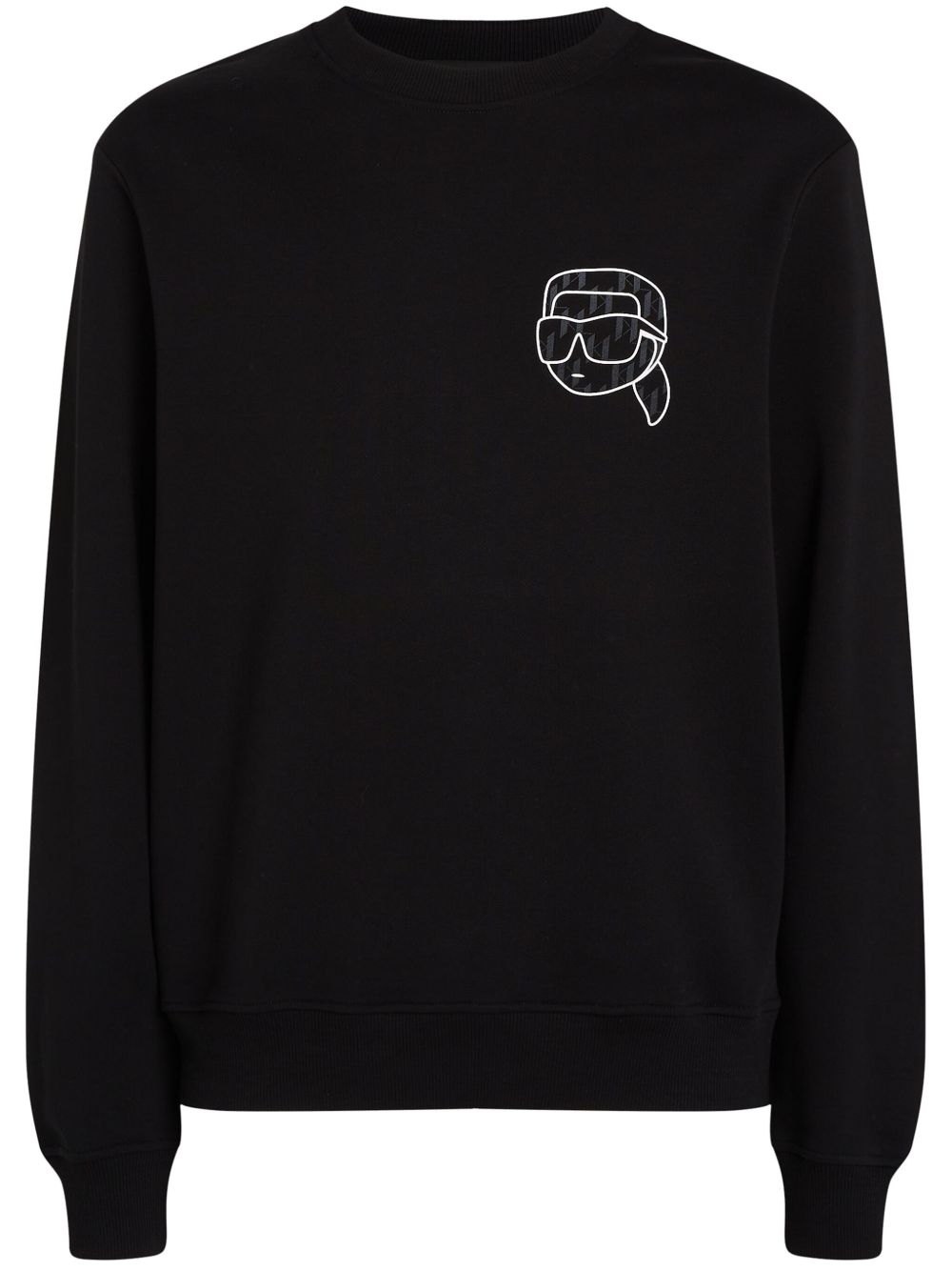 Karl Lagerfeld Ikon Monogram 卫衣 - 黑色