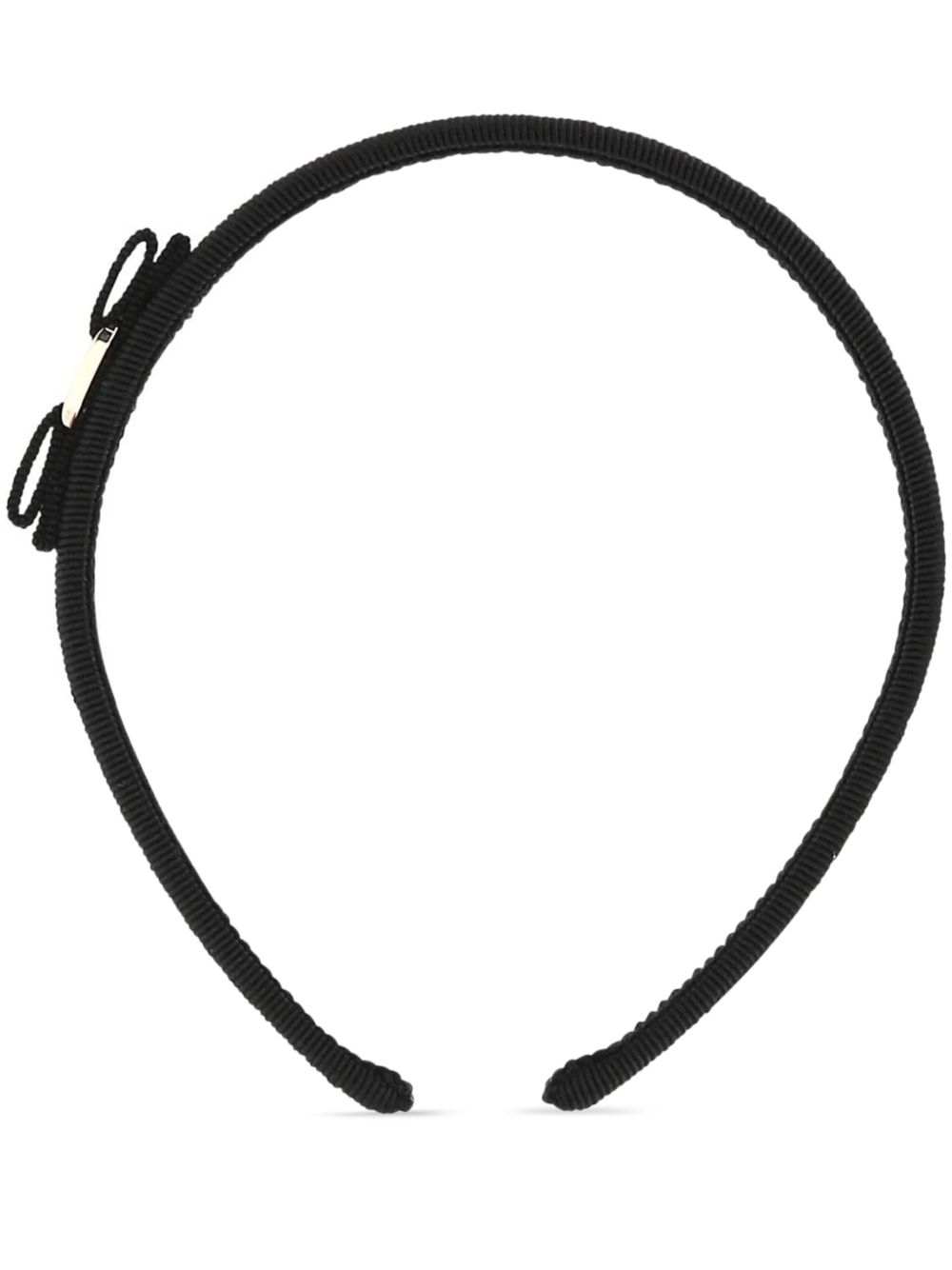 Ferragamo 蝴蝶结镶嵌发箍 - 黑色