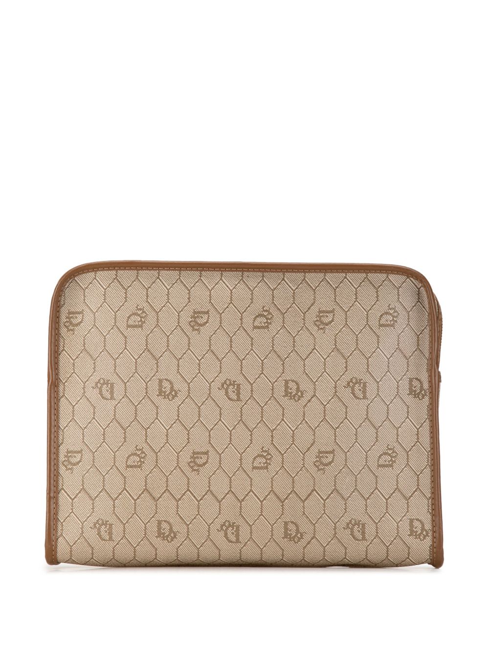 Christian Dior Pre-Owned Honeycomb 小袋（1900年代典藏款） - 褐色