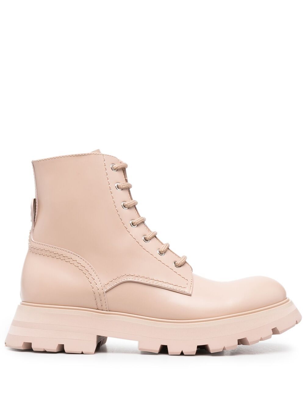 Alexander McQueen Wander 系带短靴 - 粉色