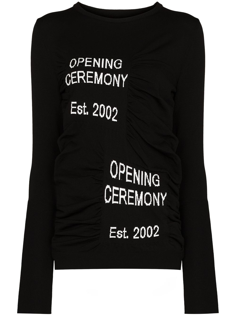 Opening Ceremony Box logo圆领卫衣 - 黑色
