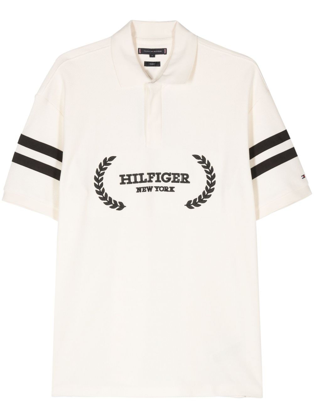 Tommy Hilfiger Monotype Stripe 棉polo衫 - 中性色