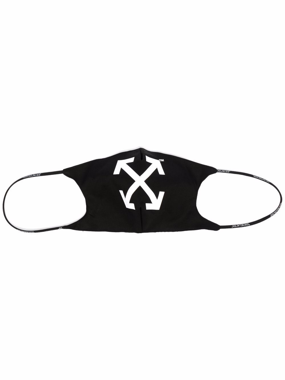 Off-White 箭头图案印花口罩 - 黑色