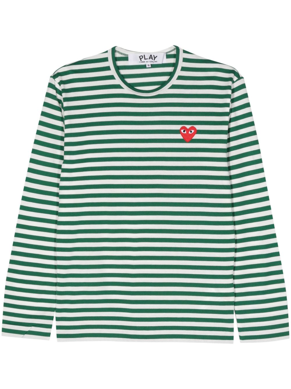 Comme Des Garçons Play 标贴棉T恤 - 绿色