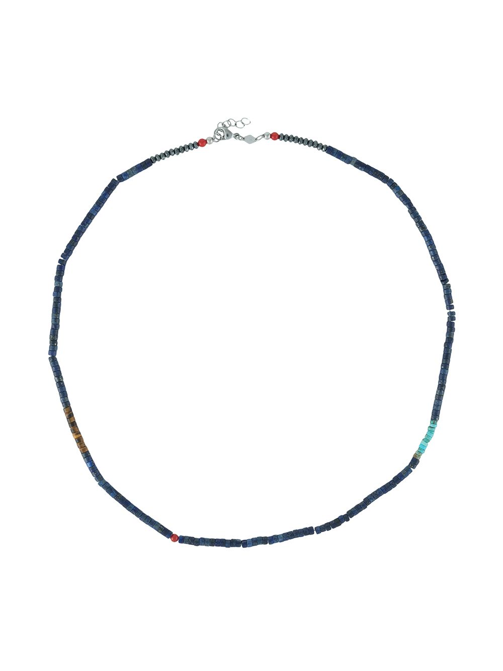 Nialaya Jewelry Heishi 串珠项链 - 蓝色