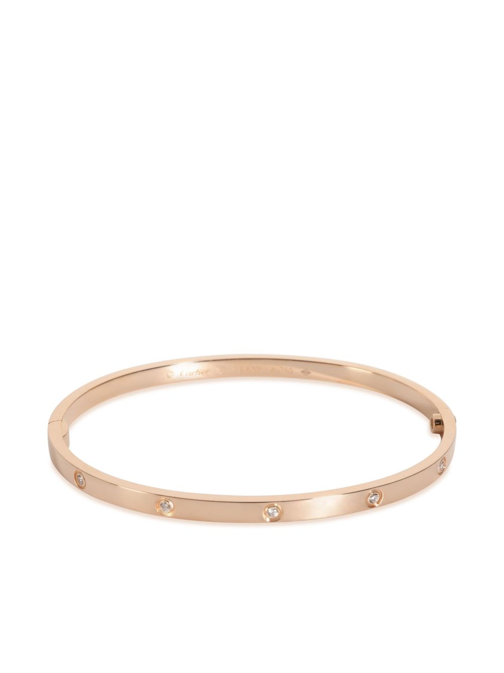 Cartier 18K玫瑰金小号 Love 钻石手链（典藏款） - 粉色