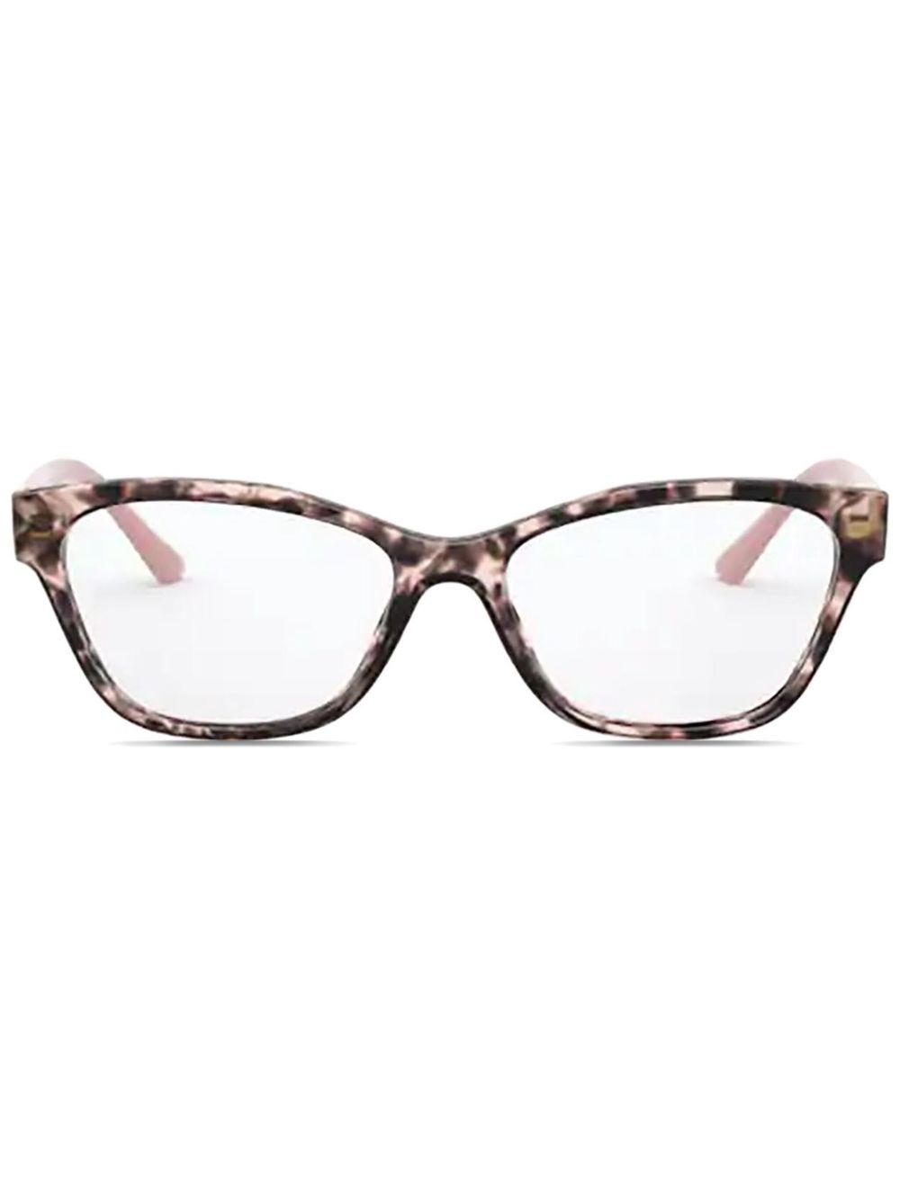 Prada Eyewear 蝴蝶形镜框眼镜 - 粉色
