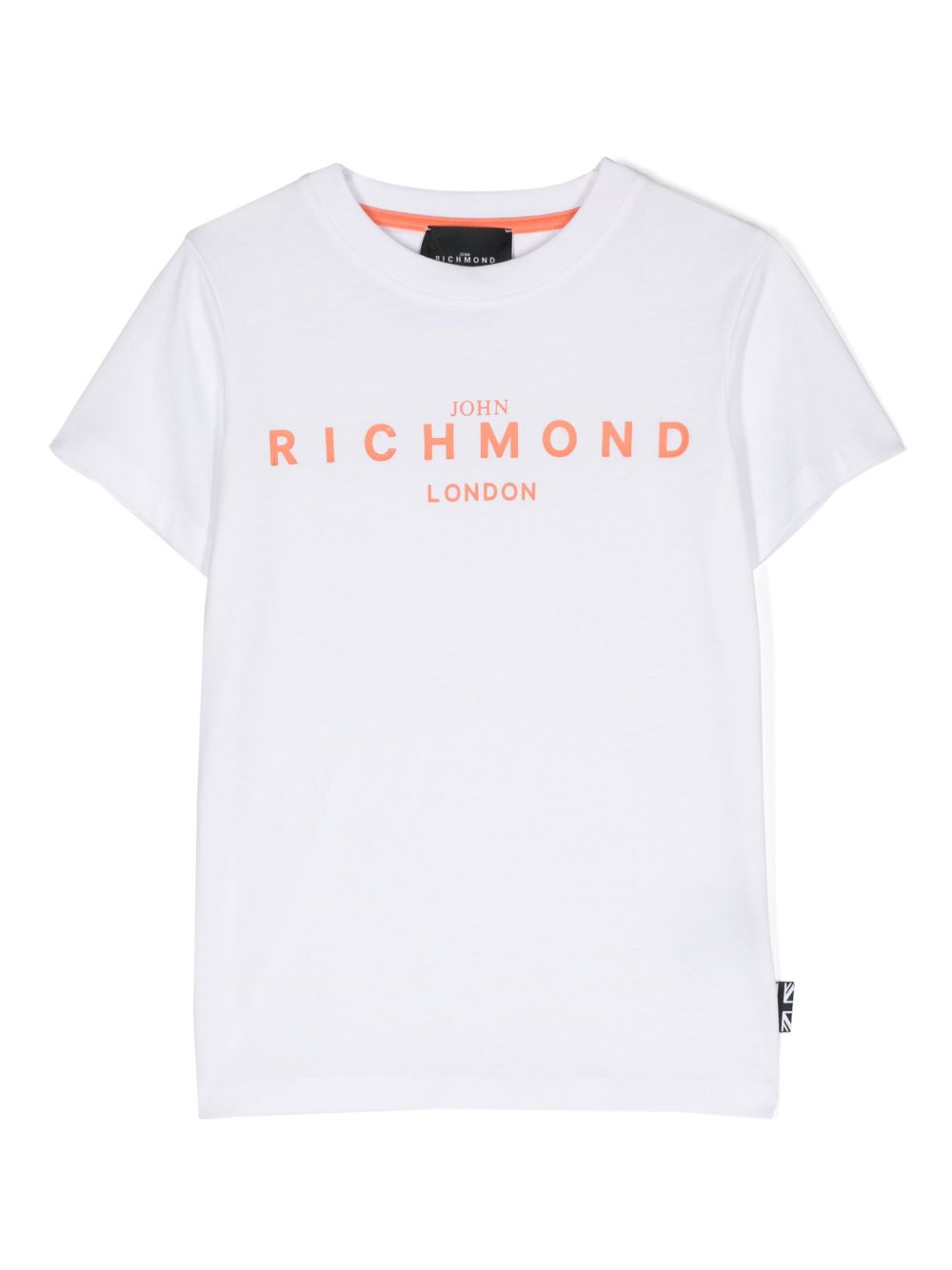 John Richmond Junior logo印花棉T恤 - 白色