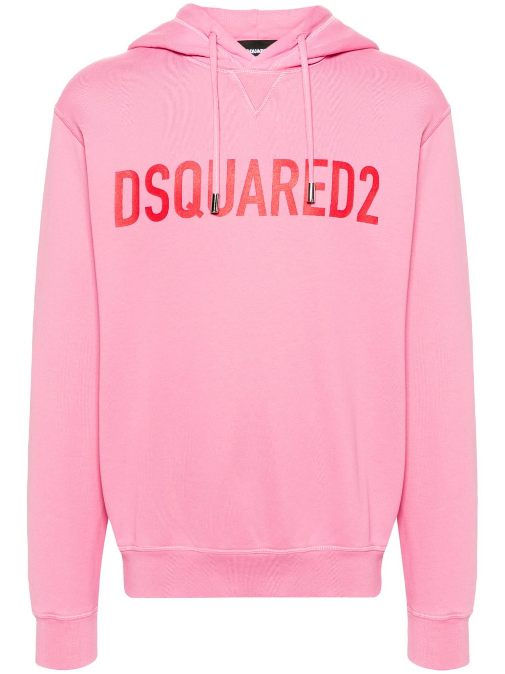 DSQUARED2 Cool Fit 棉连帽衫 - 粉色