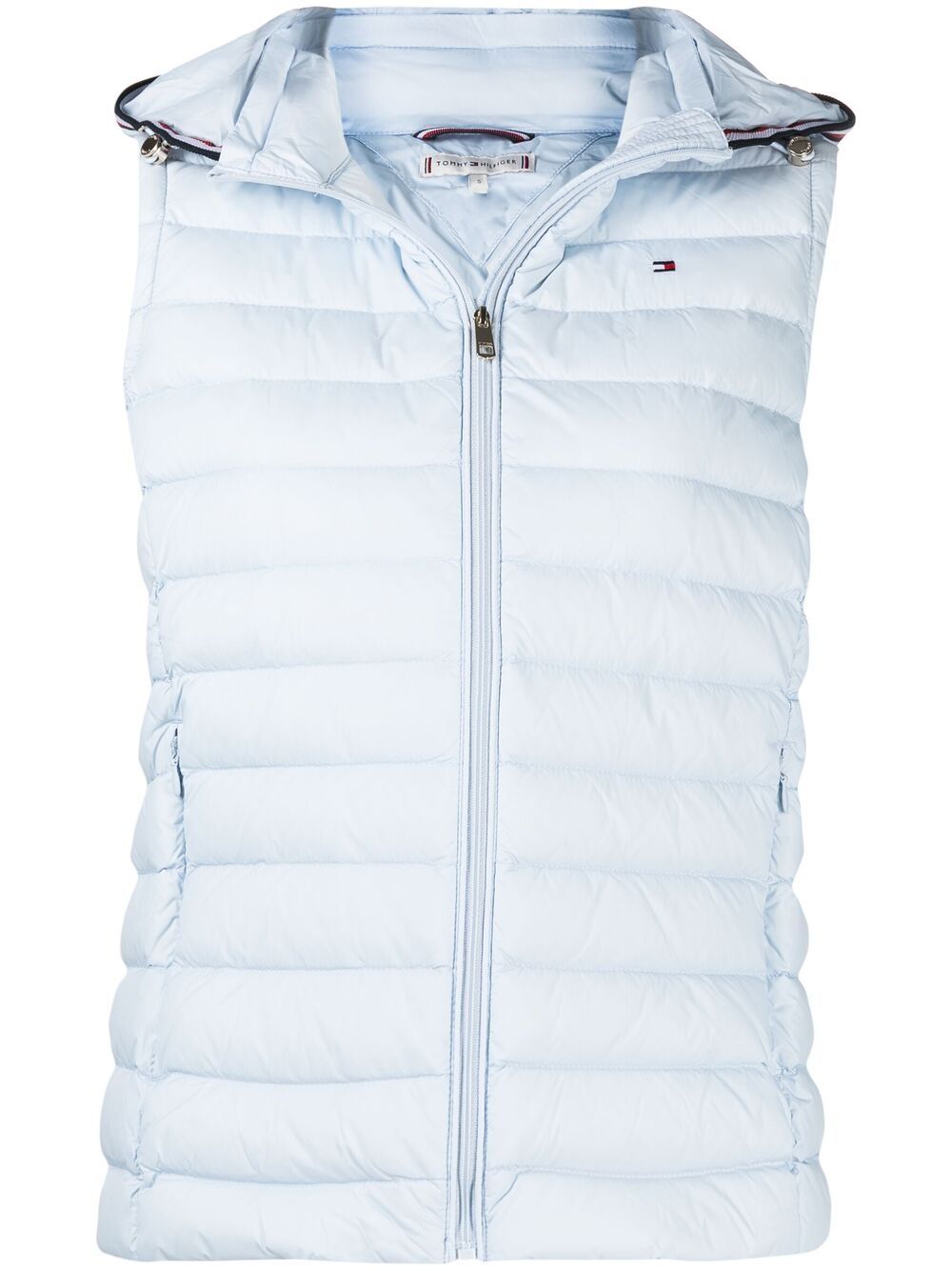 Tommy Hilfiger 填充拉链羽绒马甲 - 蓝色