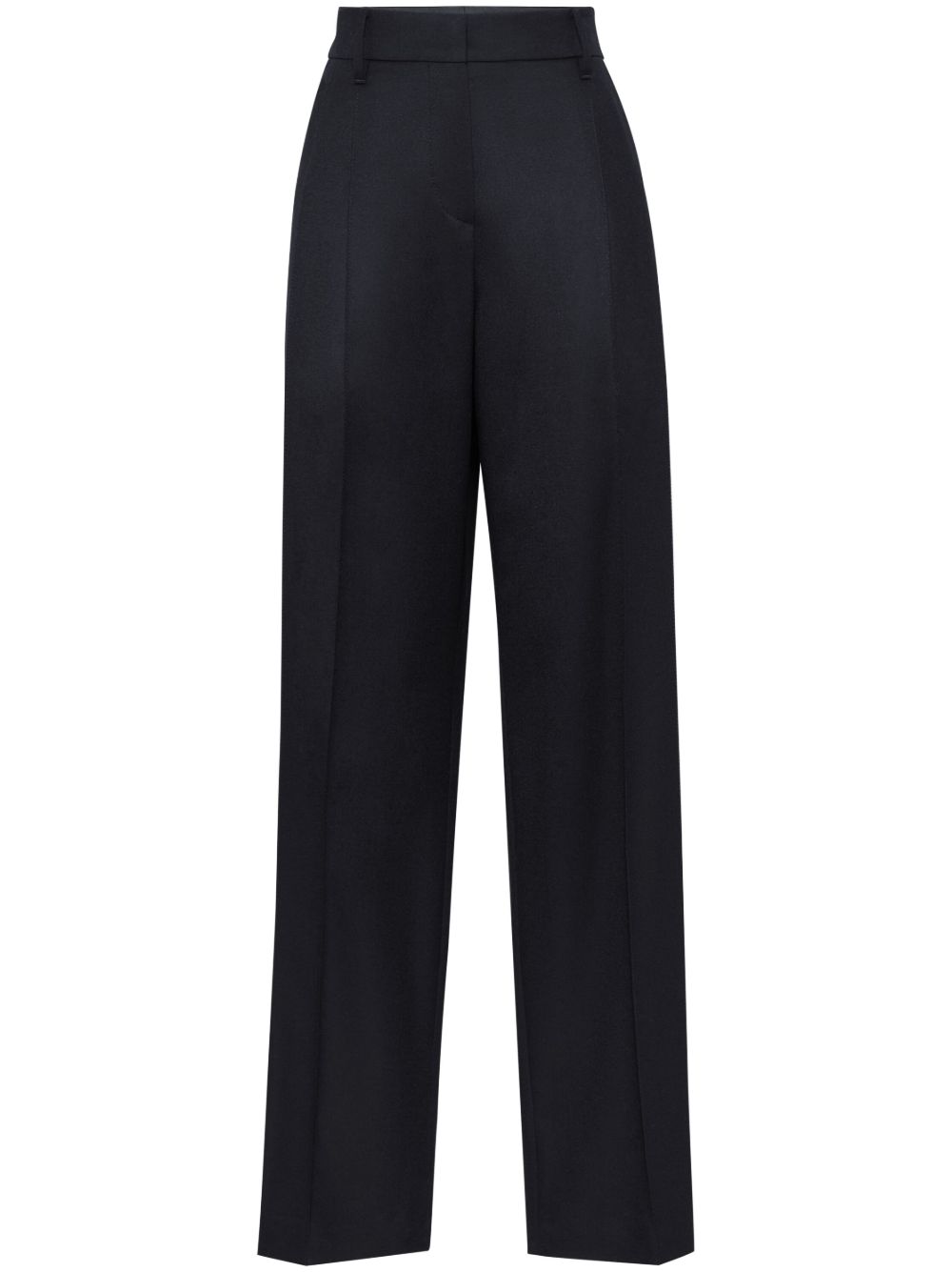Brunello Cucinelli Monili 珠饰细节阔腿裤 - 黑色