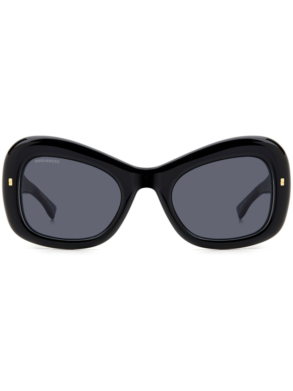 DSQUARED2 EYEWEAR logo标牌太阳眼镜 - 黑色