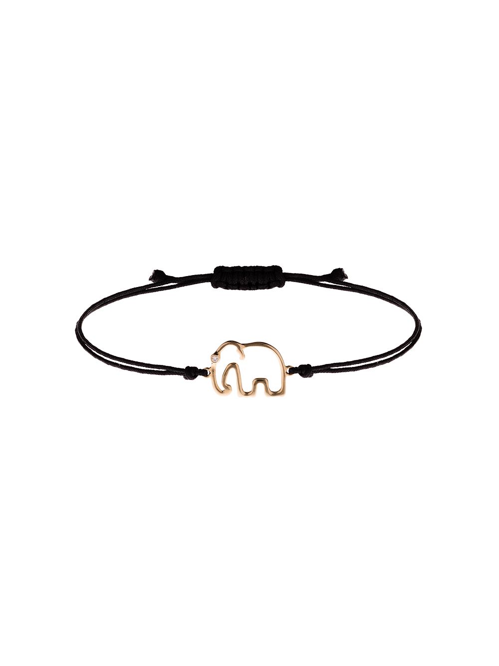 Yvonne Léon Elephant 9K黄金钻石手链 - 金色