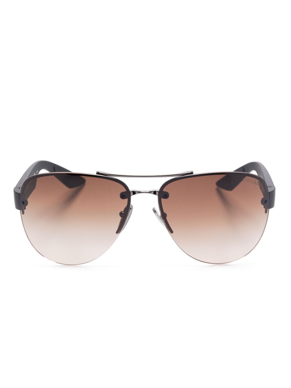 Prada Eyewear Linea Rossa 太阳眼镜 - 黑色