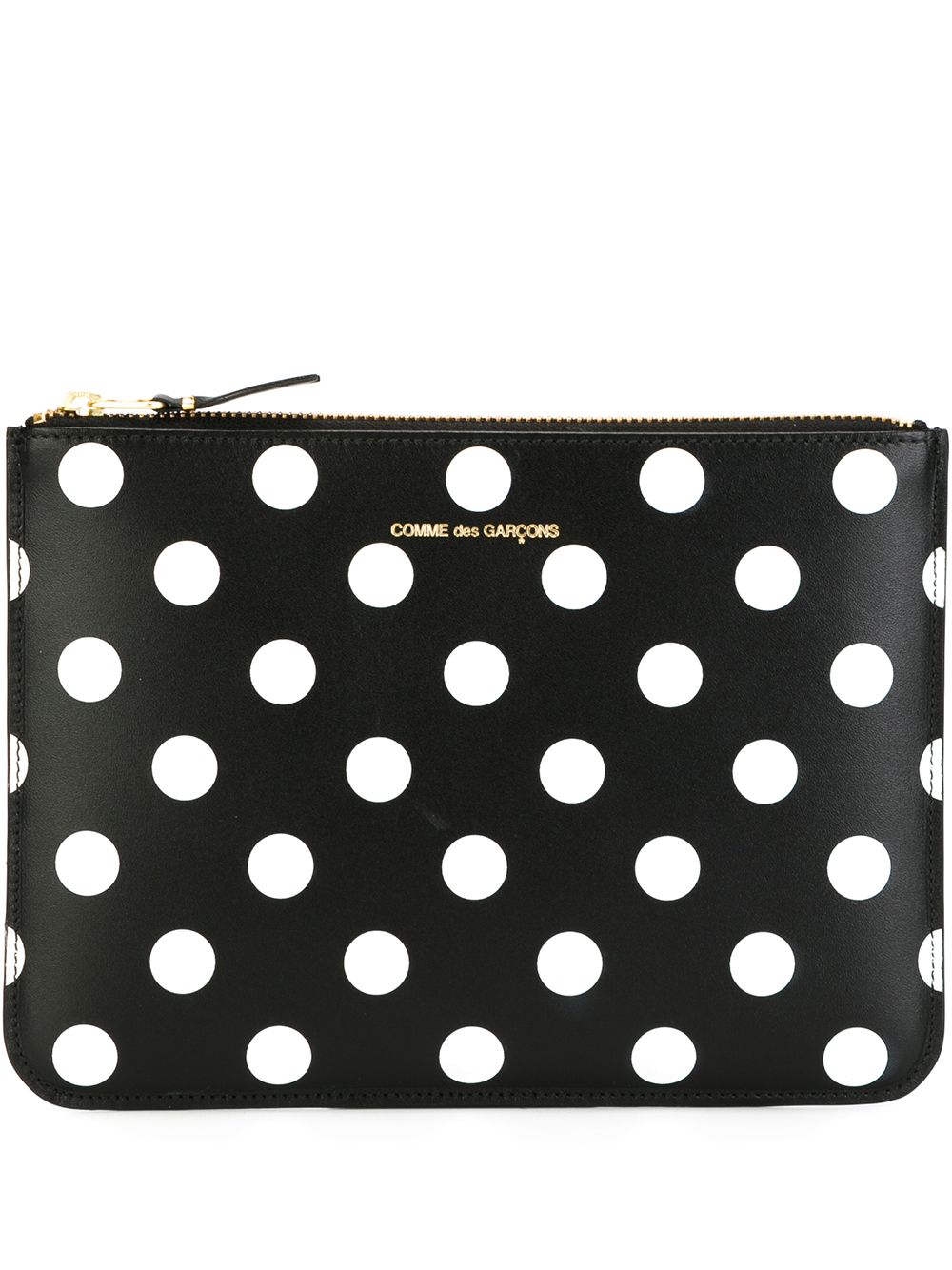 Comme Des Garçons Wallet 波点手拿包 - 黑色
