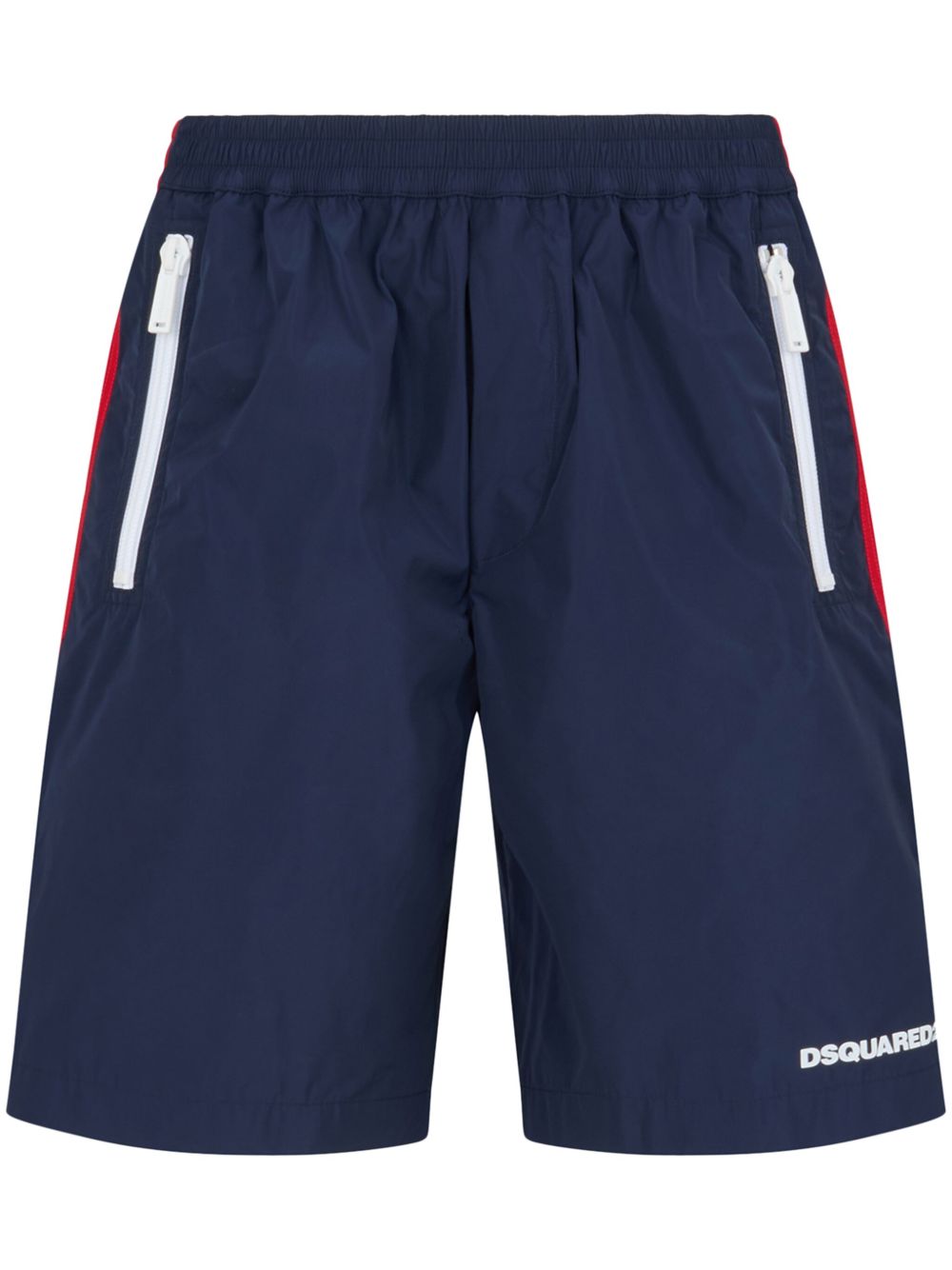 DSQUARED2 拼色休闲短裤 - 蓝色