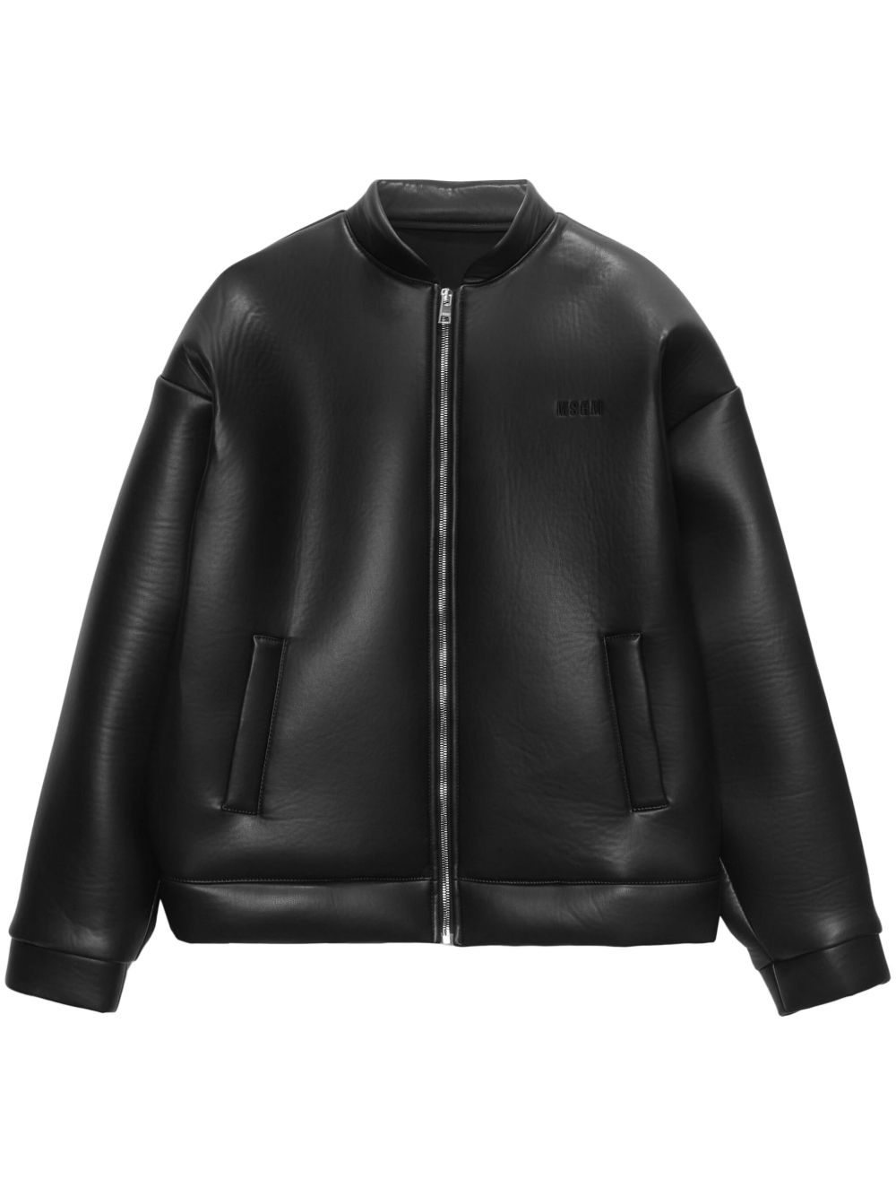 MSGM logo刺绣夹克 - 黑色