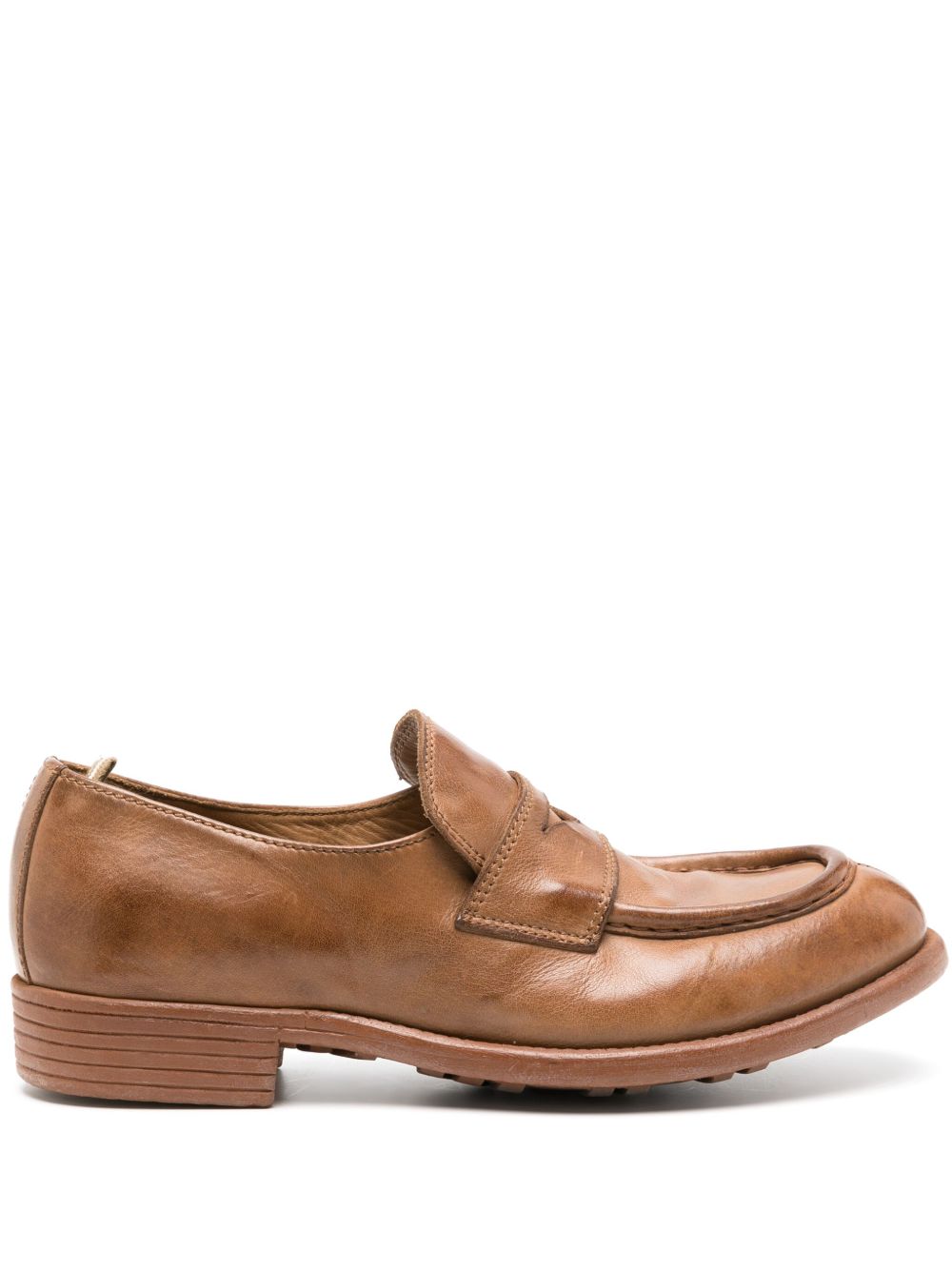 Officine Creative Calixte 020 皮质乐福鞋 - 褐色