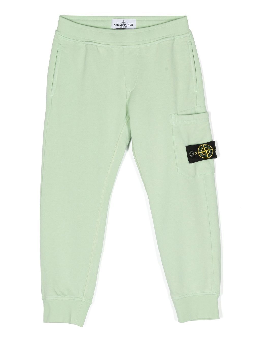 Stone Island Junior 罗盘贴花运动裤 - 绿色