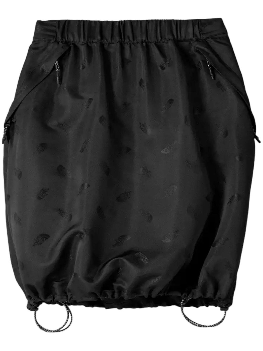 The North Face logo提花半身裙 - 黑色
