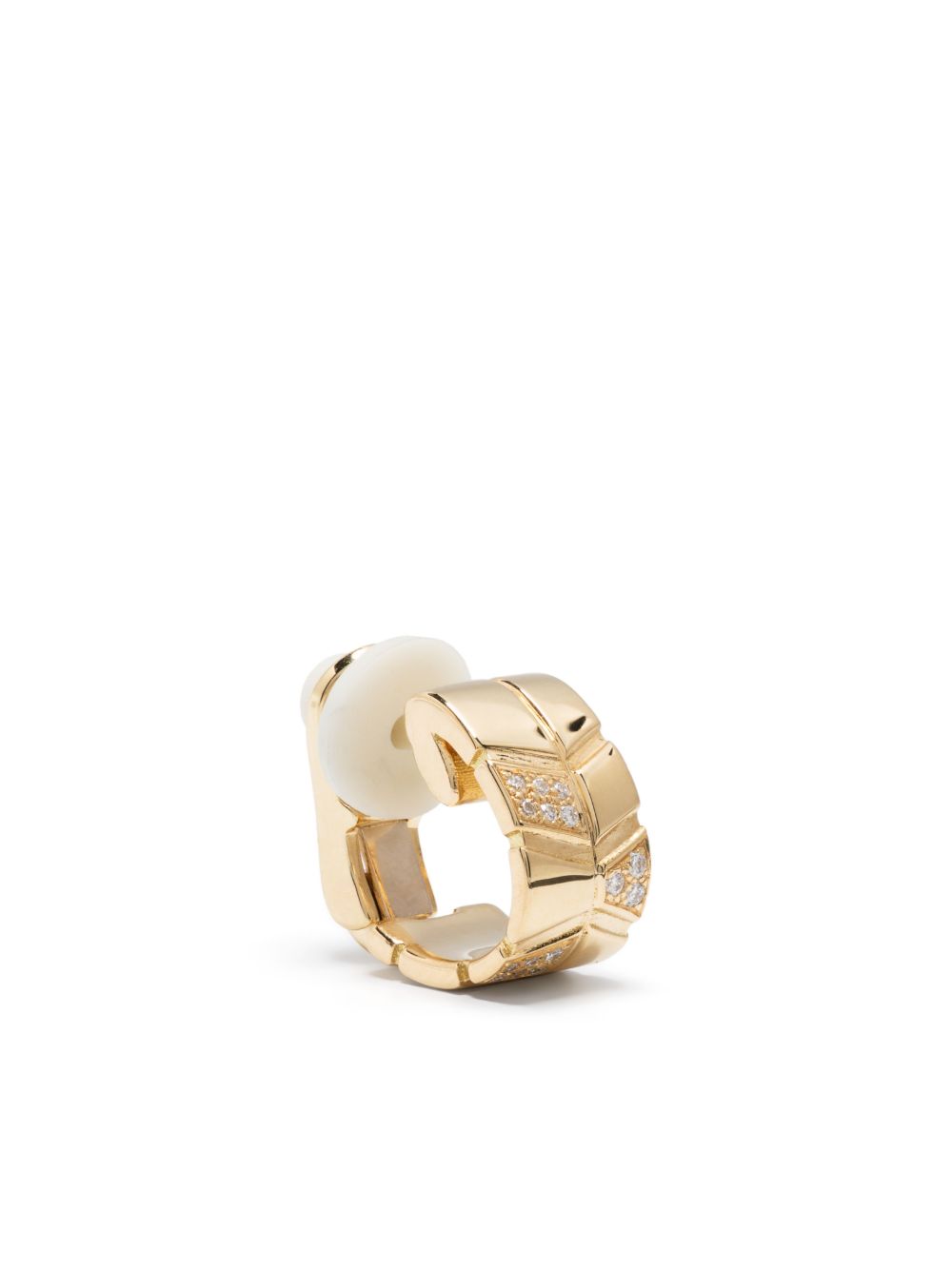 Loyal.e Paris Ride & Love Semi-Pavée Alternée 18K黄金钻石耳骨夹 - 金色