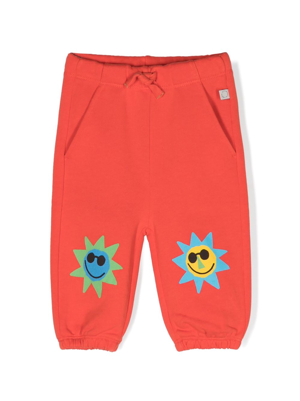 Stella McCartney Kids Sun 棉运动裤 - 红色