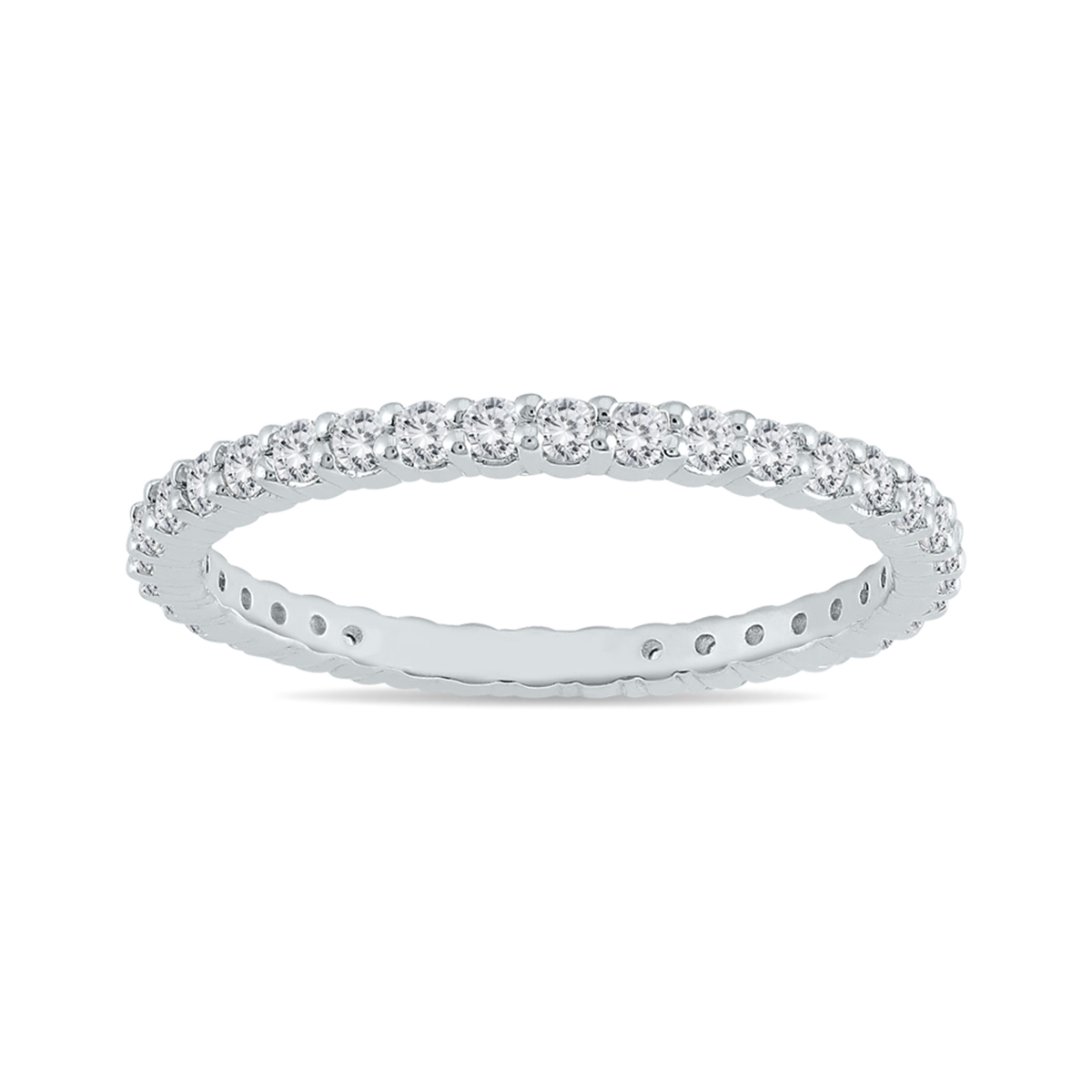 10 K白金钻石永恒乐队（.48 -.57 CTW）
