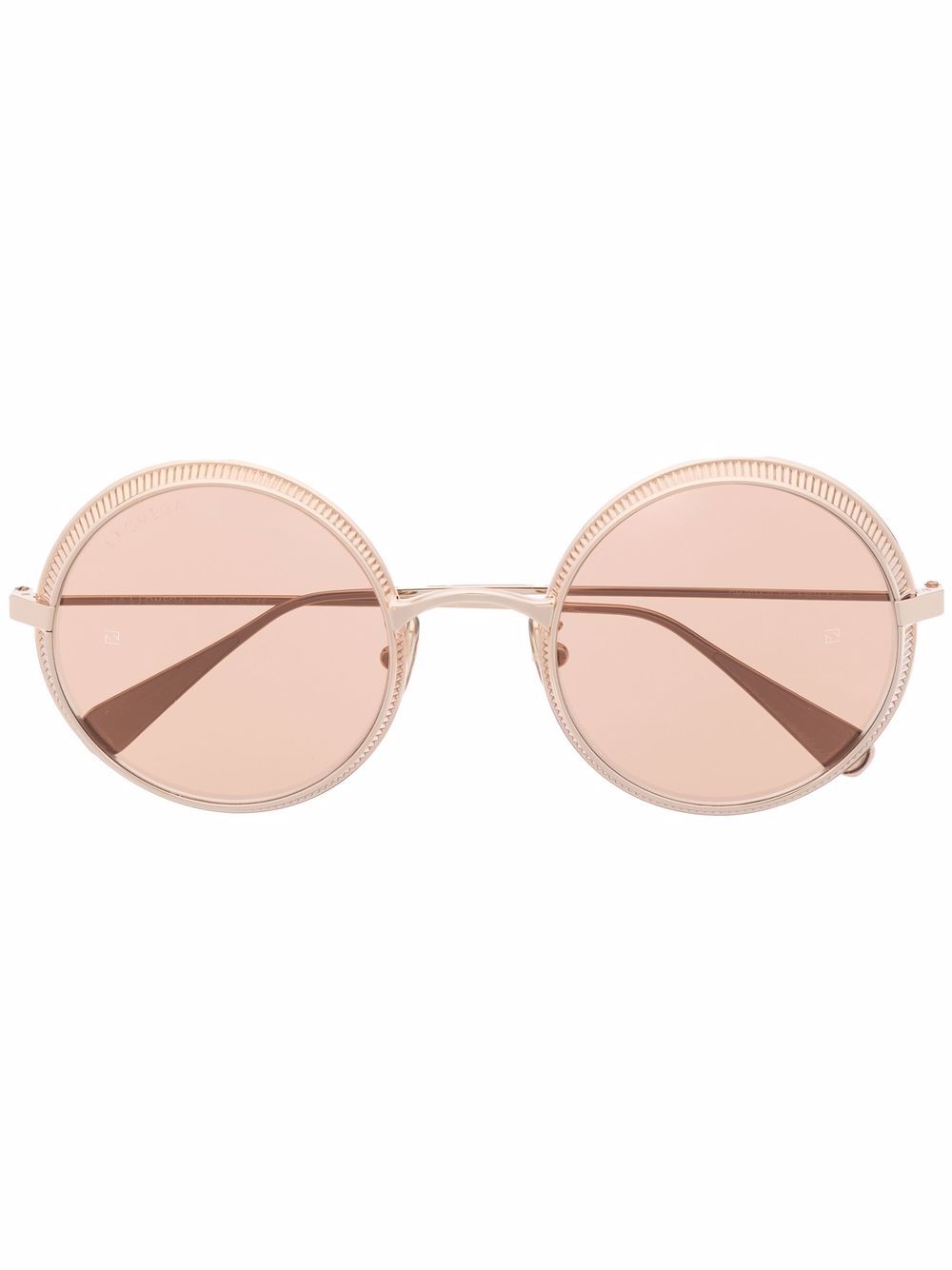 OMEGA EYEWEAR 圆框太阳眼镜 - 金色