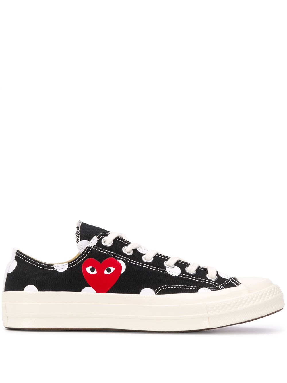 Comme Des Garçons Play x Converse logo侧饰板鞋 - 黑色