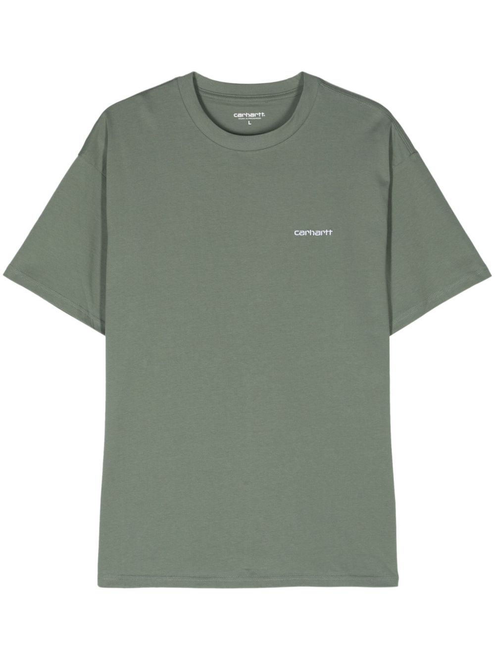 Carhartt WIP S/S Script 棉T恤 - 绿色
