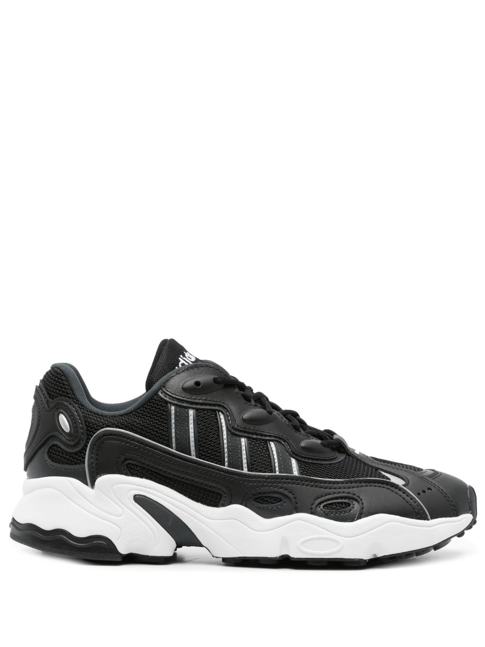adidas Ozweego 三条纹logo运动鞋 - 黑色