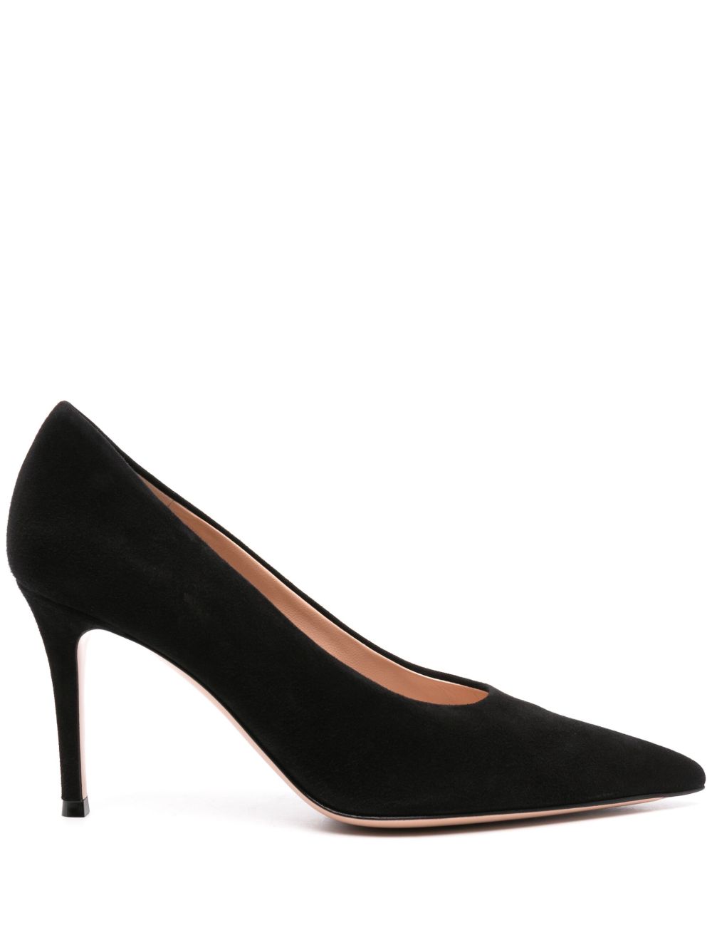 Gianvito Rossi Gianvito 绒面皮高跟鞋 - 黑色