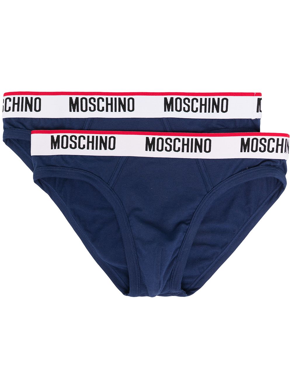 Moschino 莫斯奇诺 logo裤腰三角裤 - 蓝色