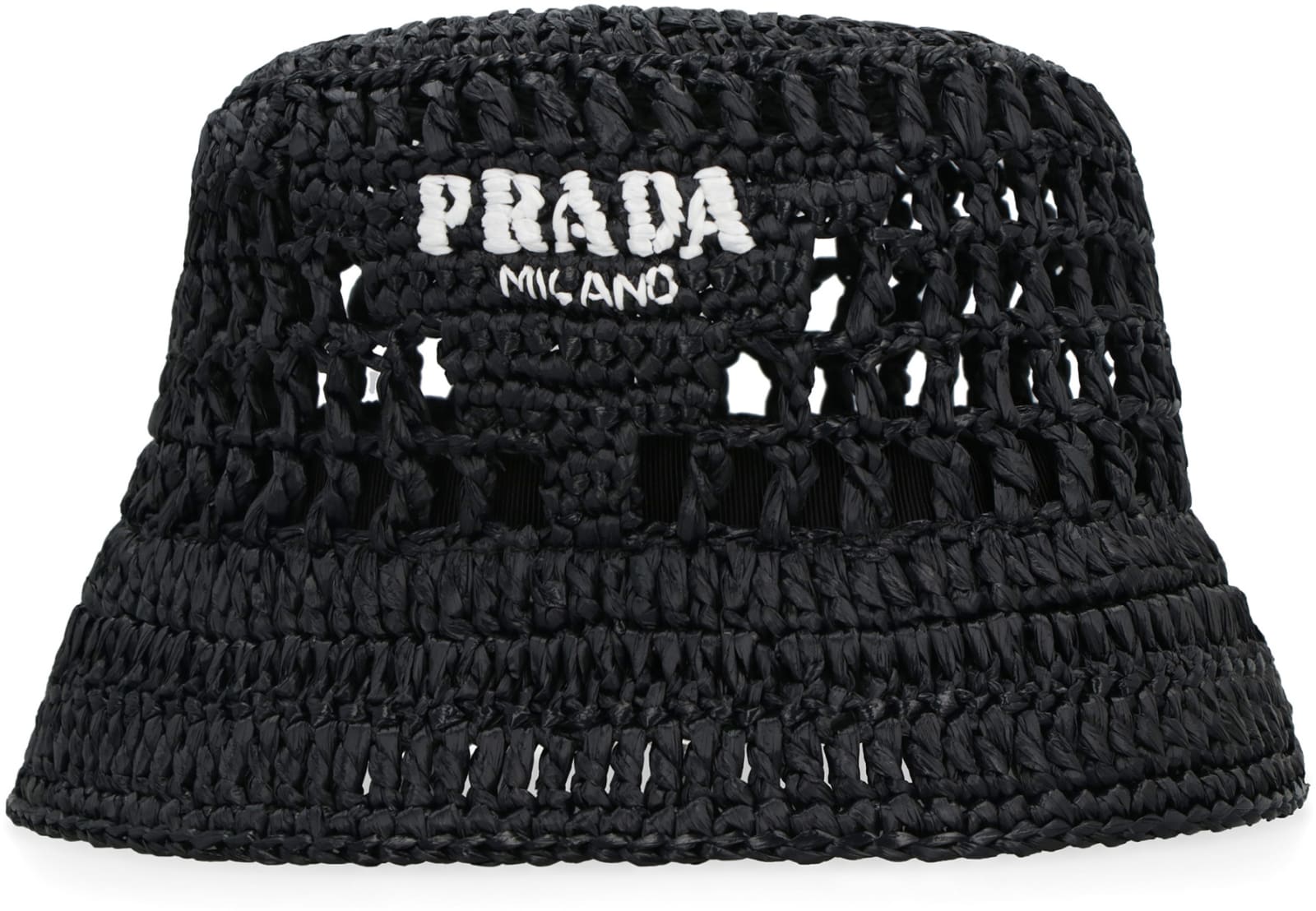 Prada 拉菲草桶帽