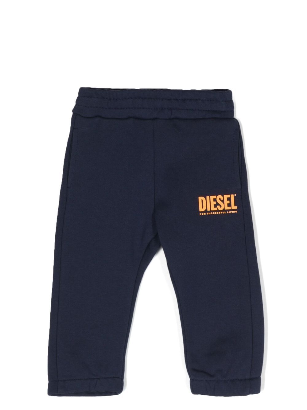 Diesel Kids logo印花运动裤 - 蓝色