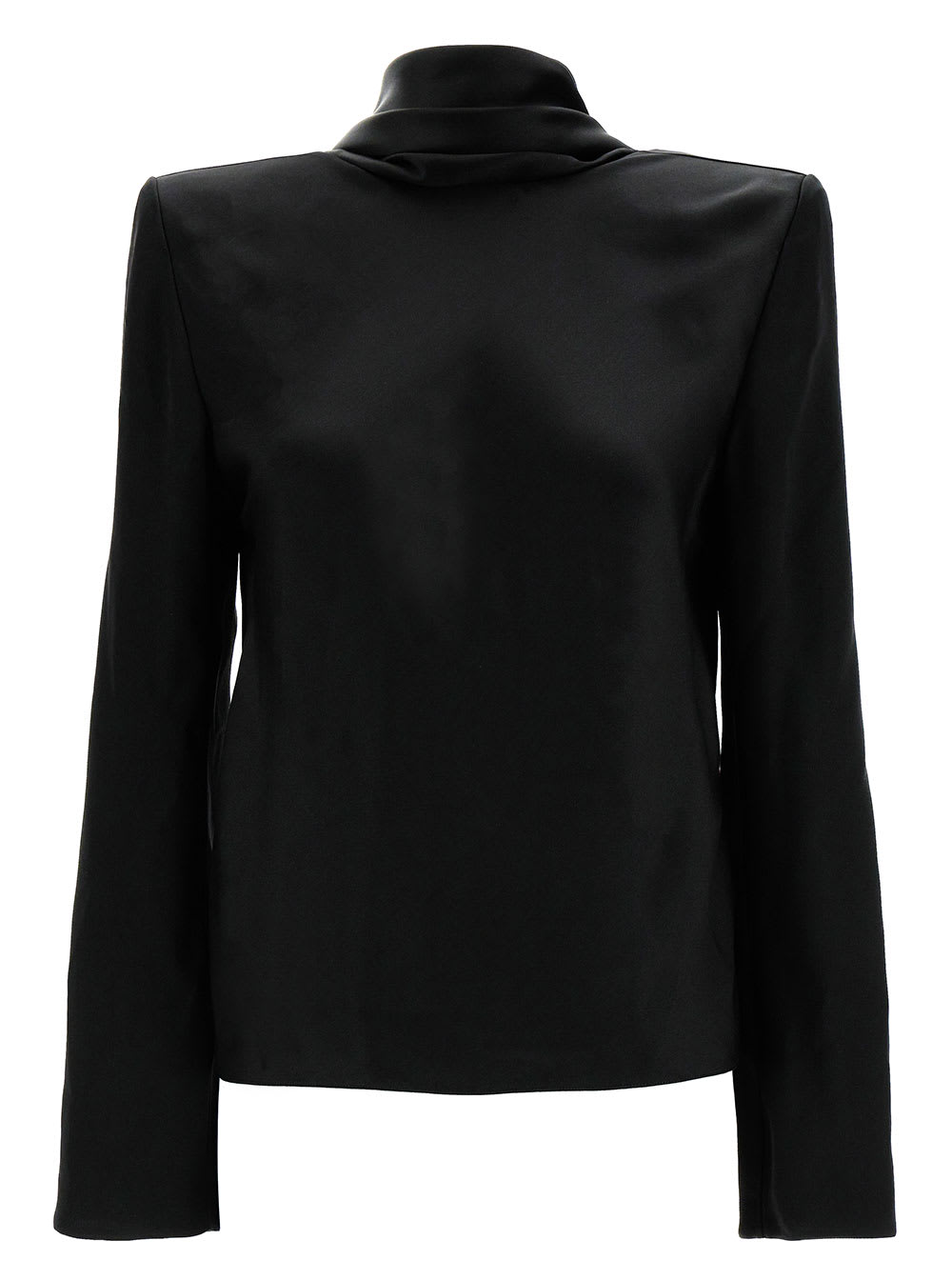 Saint Laurent 垂褶领后背衬衫